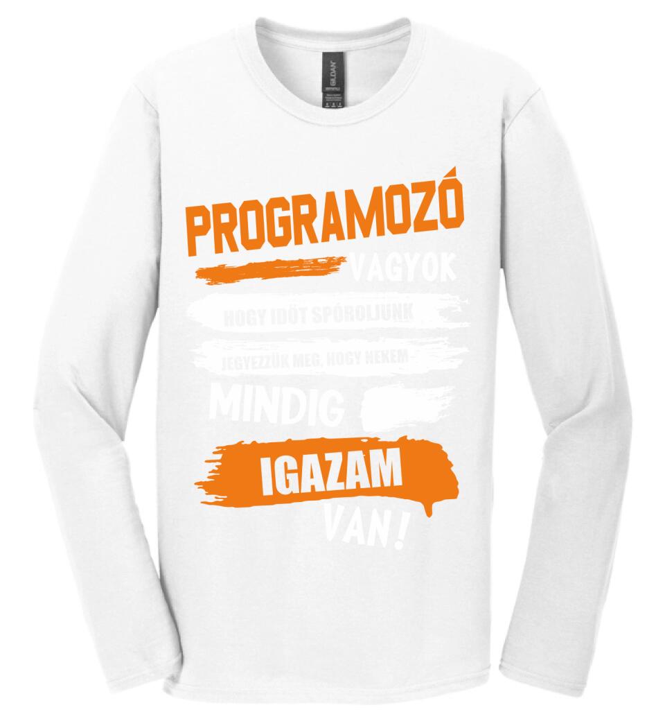 PROGRAMOZÓ VAGYOK, MINDIG IGAZAM VAN PÓLÓ