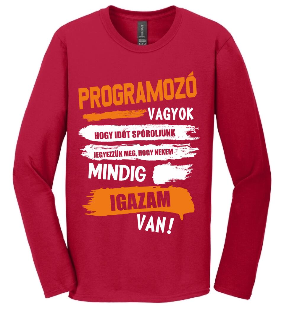 PROGRAMOZÓ VAGYOK, MINDIG IGAZAM VAN PÓLÓ