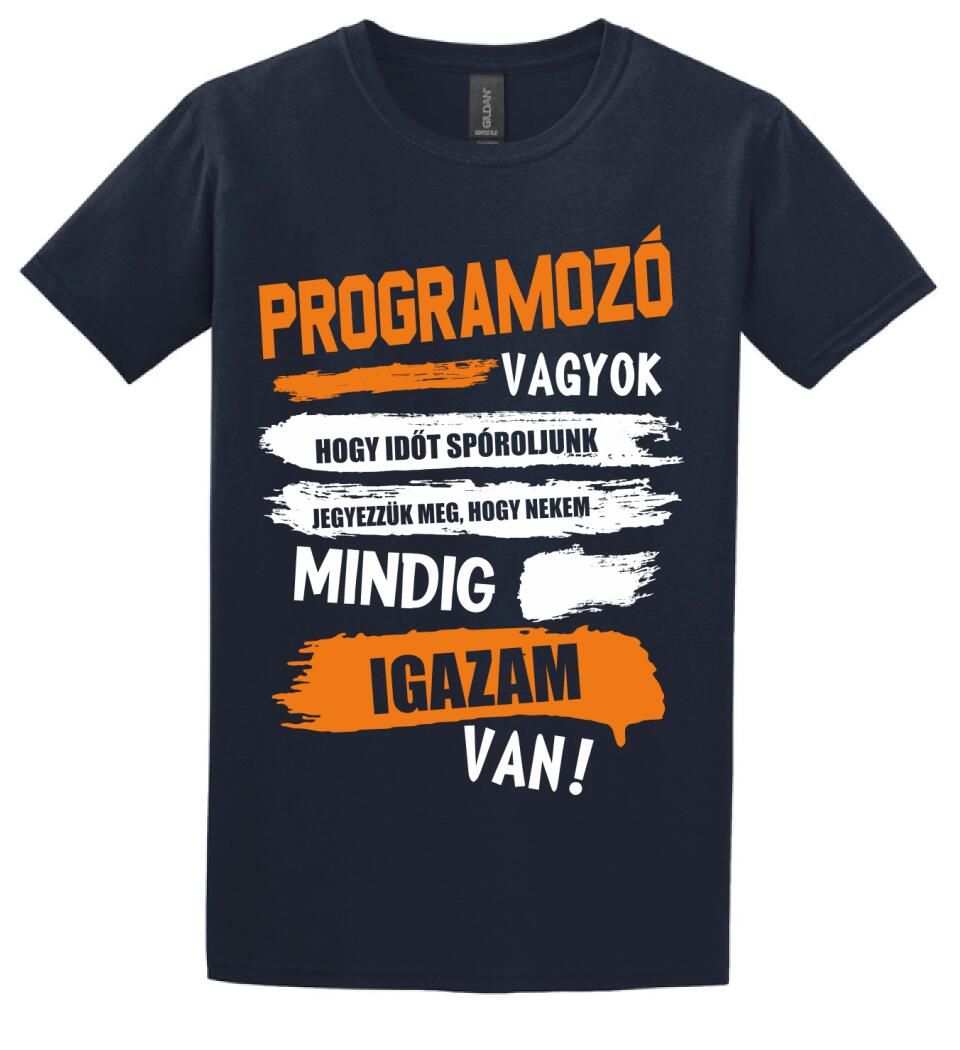 PROGRAMOZÓ VAGYOK, MINDIG IGAZAM VAN PÓLÓ