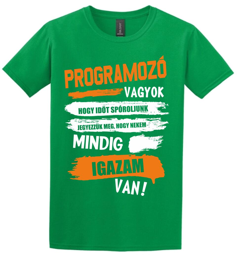 PROGRAMOZÓ VAGYOK, MINDIG IGAZAM VAN PÓLÓ