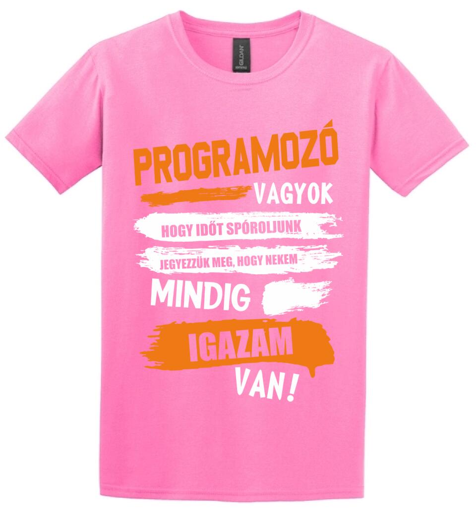 PROGRAMOZÓ VAGYOK, MINDIG IGAZAM VAN PÓLÓ