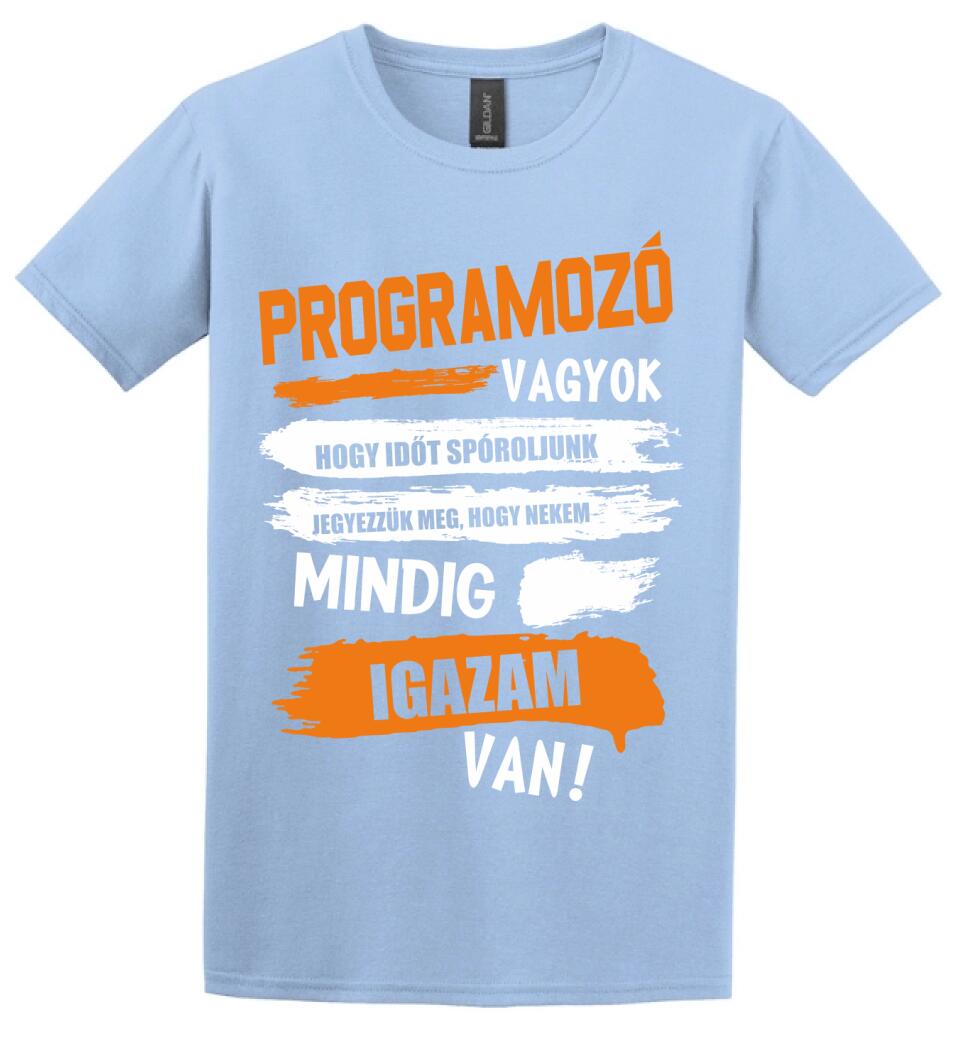 PROGRAMOZÓ VAGYOK, MINDIG IGAZAM VAN PÓLÓ