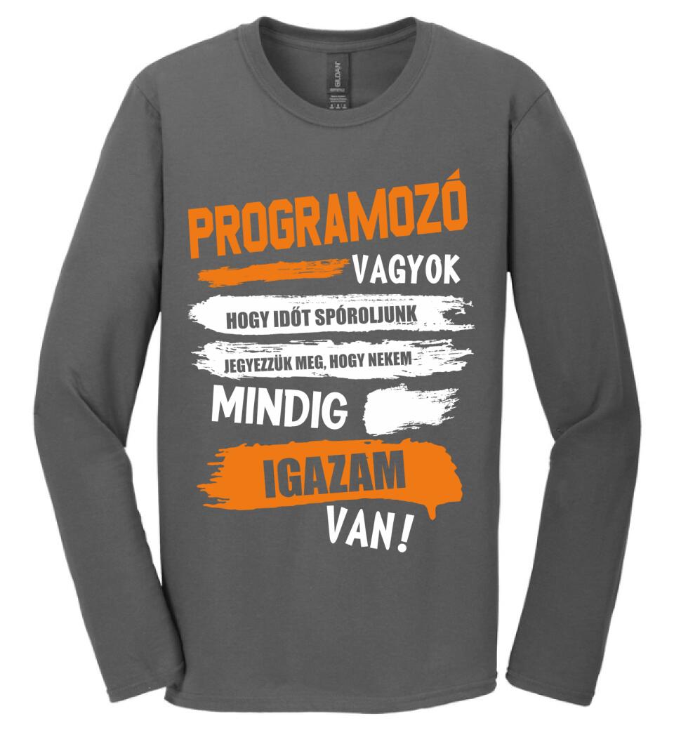 PROGRAMOZÓ VAGYOK, MINDIG IGAZAM VAN PÓLÓ