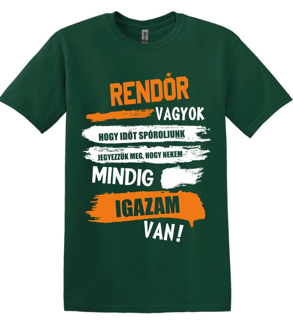 RENDŐR VAGYOK, MINDIG IGAZAM VAN PÓLÓ