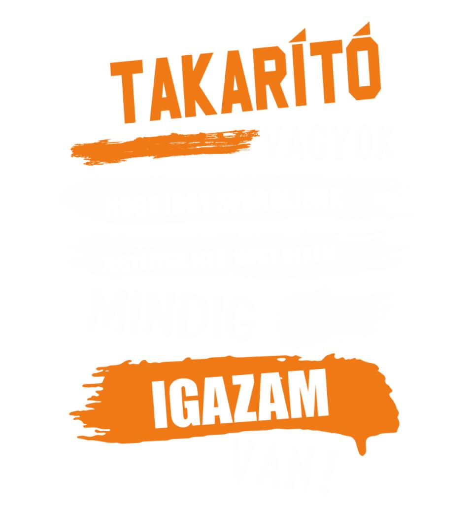 TAKARÍTÓ VAGYOK, MINDIG IGAZAM VAN PÓLÓ