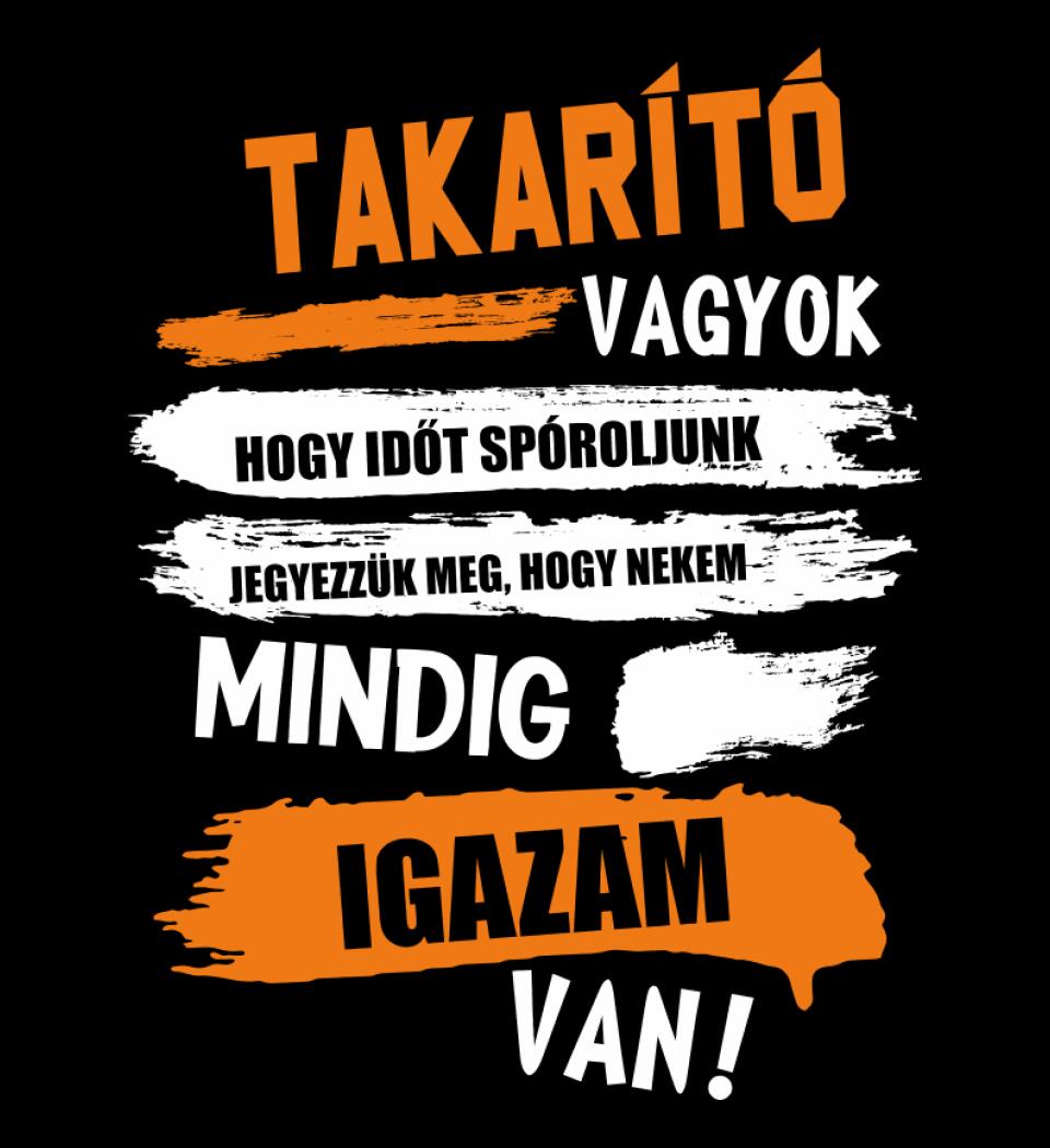 TAKARÍTÓ VAGYOK, MINDIG IGAZAM VAN PÓLÓ