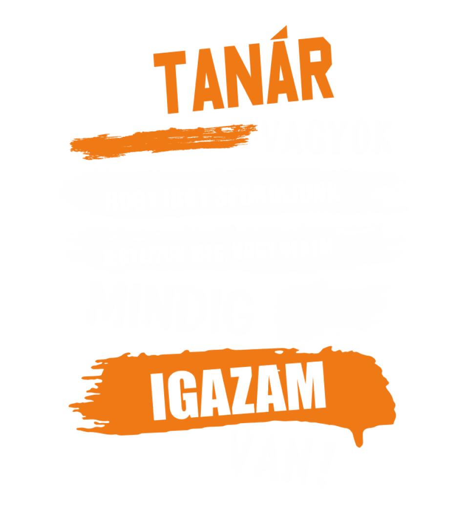 TANÁR VAGYOK, MINDIG IGAZAM VAN PÓLÓ