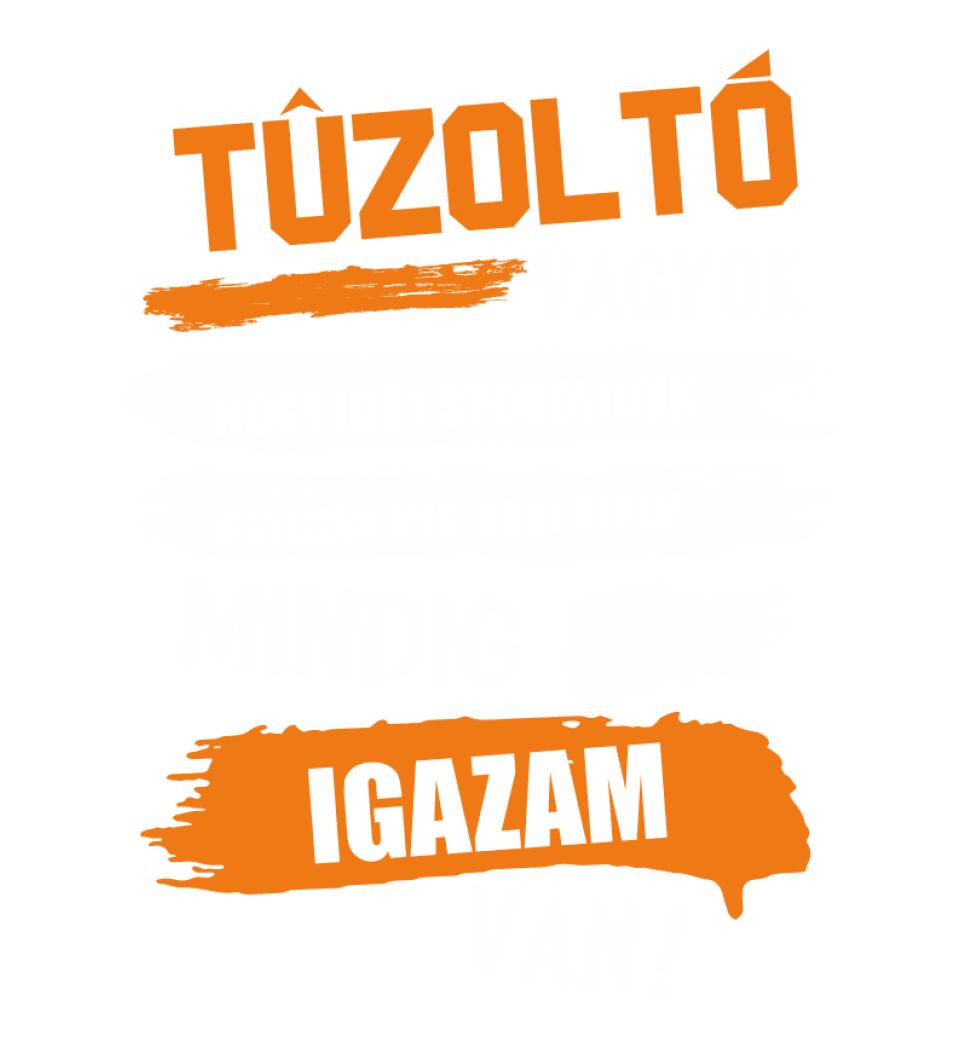 TŰZOLTÓ VAGYOK, MINDIG IGAZAM VAN PÓLÓ