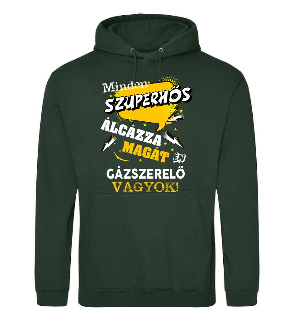 GÁZSZERELŐ SZUPERHŐS PÓLÓ