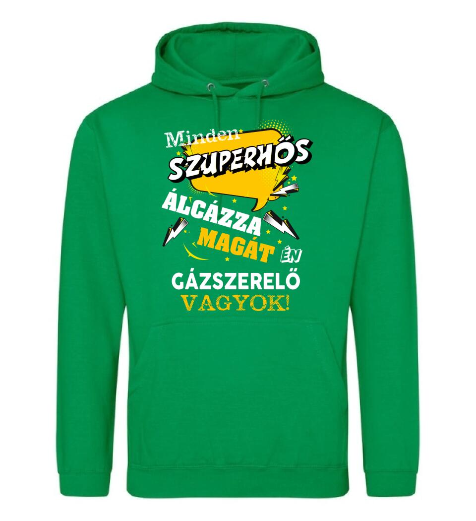 GÁZSZERELŐ SZUPERHŐS PÓLÓ