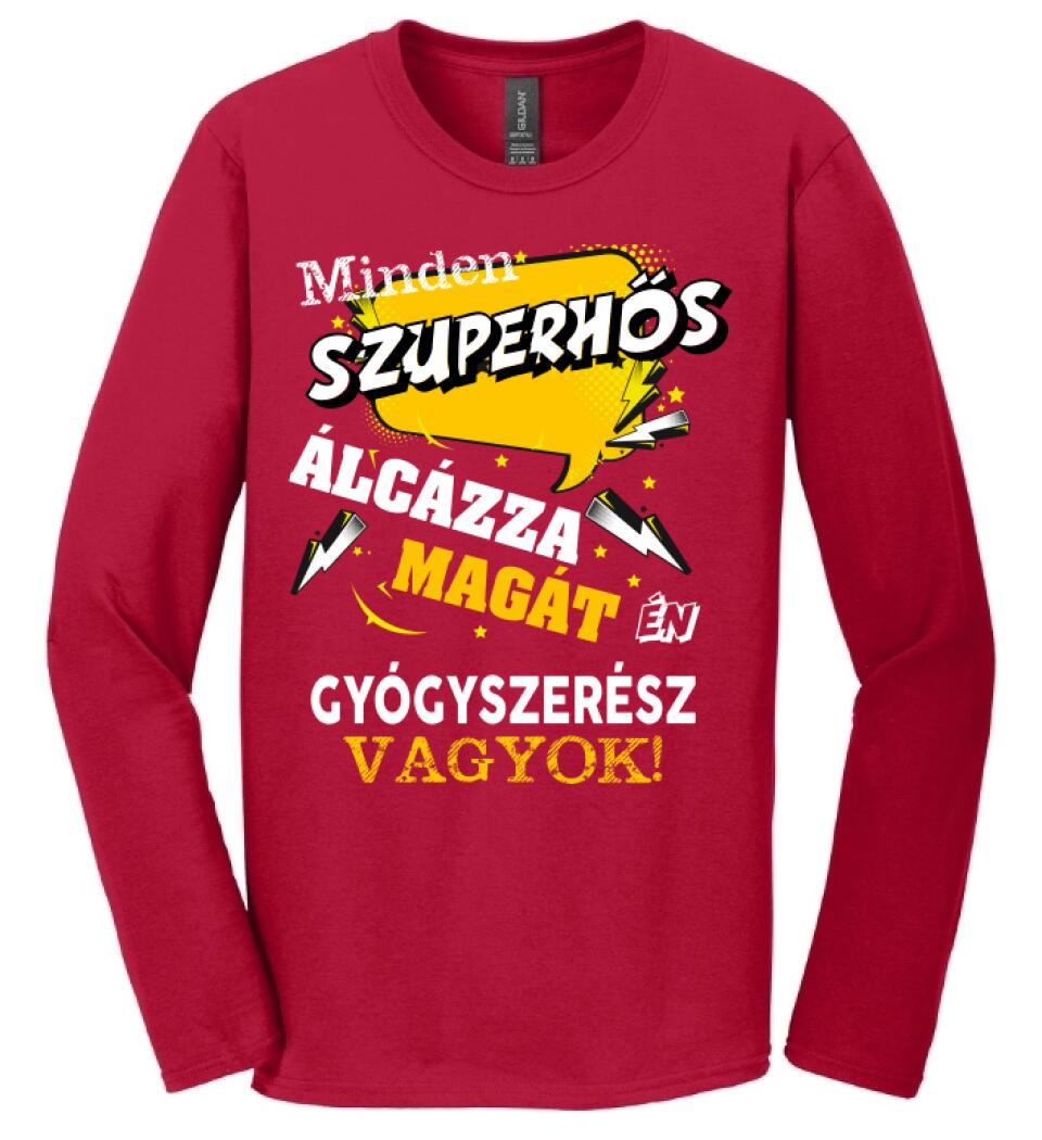 GYÓGYSZERÉSZ SZUPERHŐS PÓLÓ