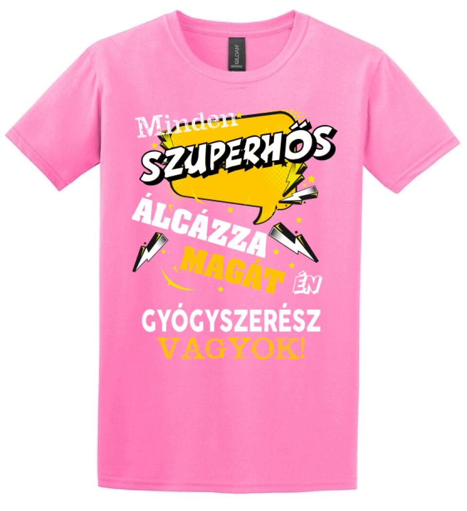GYÓGYSZERÉSZ SZUPERHŐS PÓLÓ