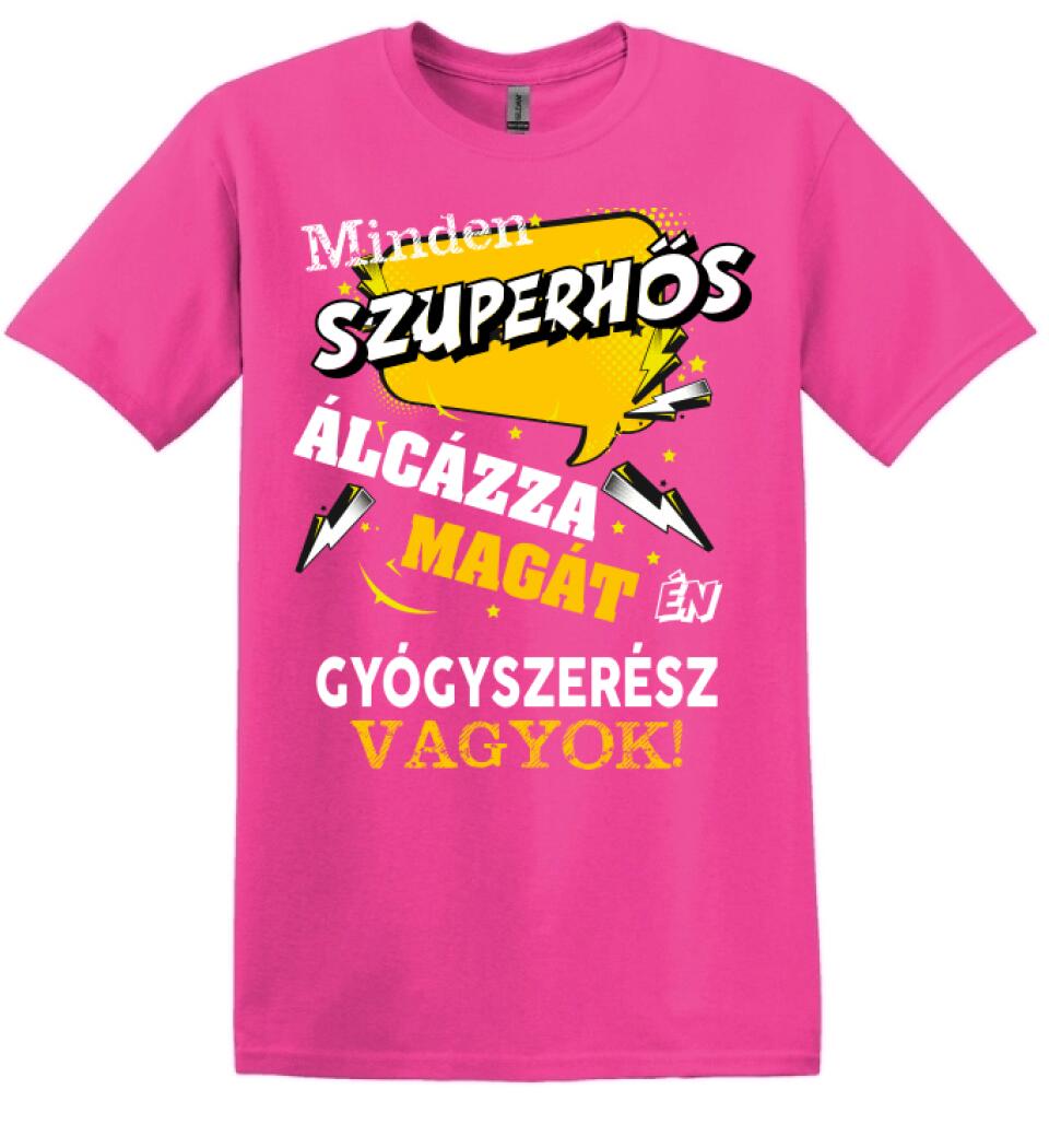 GYÓGYSZERÉSZ SZUPERHŐS PÓLÓ