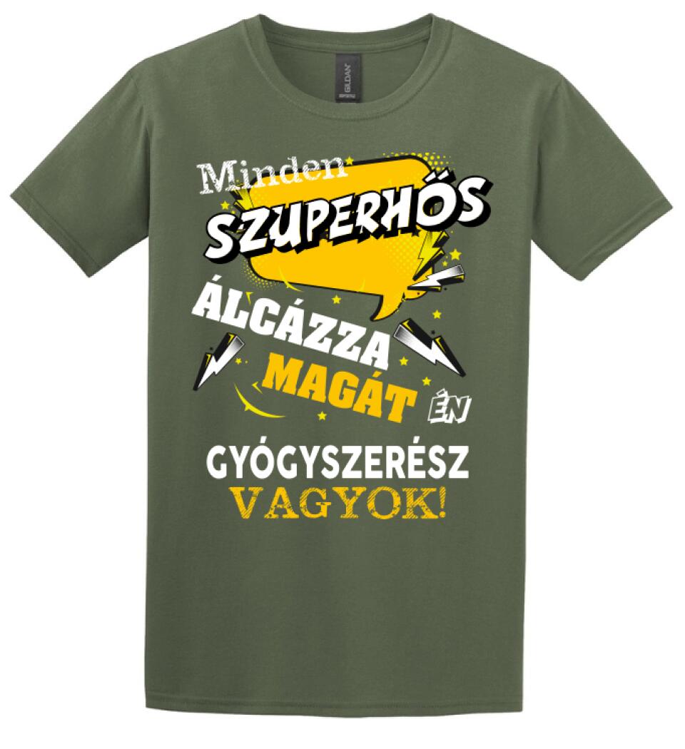 GYÓGYSZERÉSZ SZUPERHŐS PÓLÓ