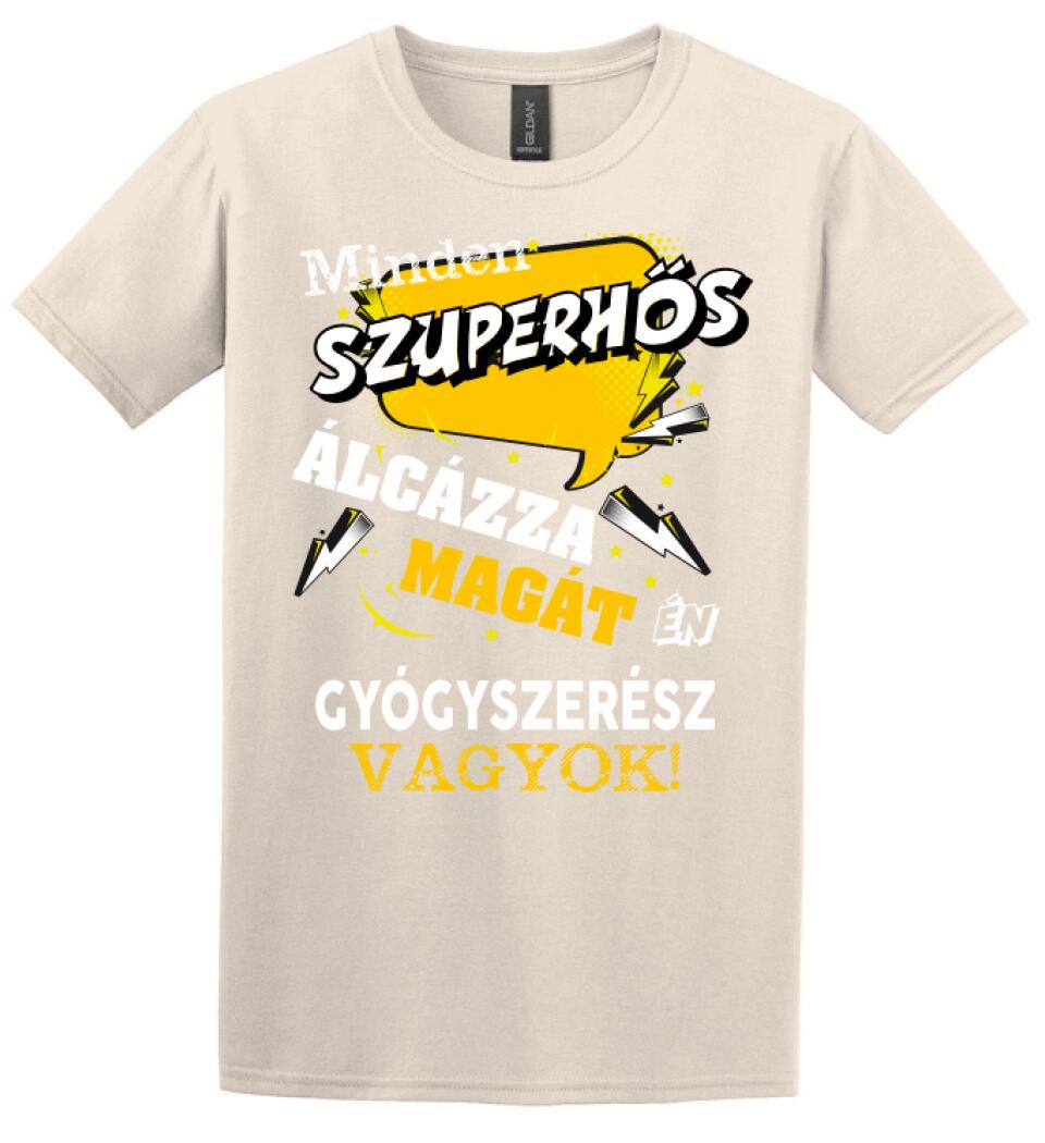 GYÓGYSZERÉSZ SZUPERHŐS PÓLÓ