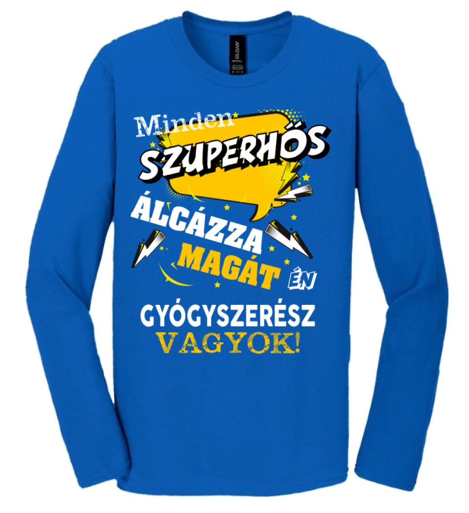 GYÓGYSZERÉSZ SZUPERHŐS PÓLÓ