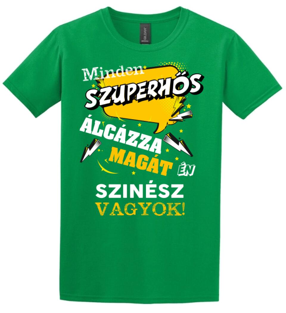 SZÍNÉSZ SZUPERHŐS PÓLÓ