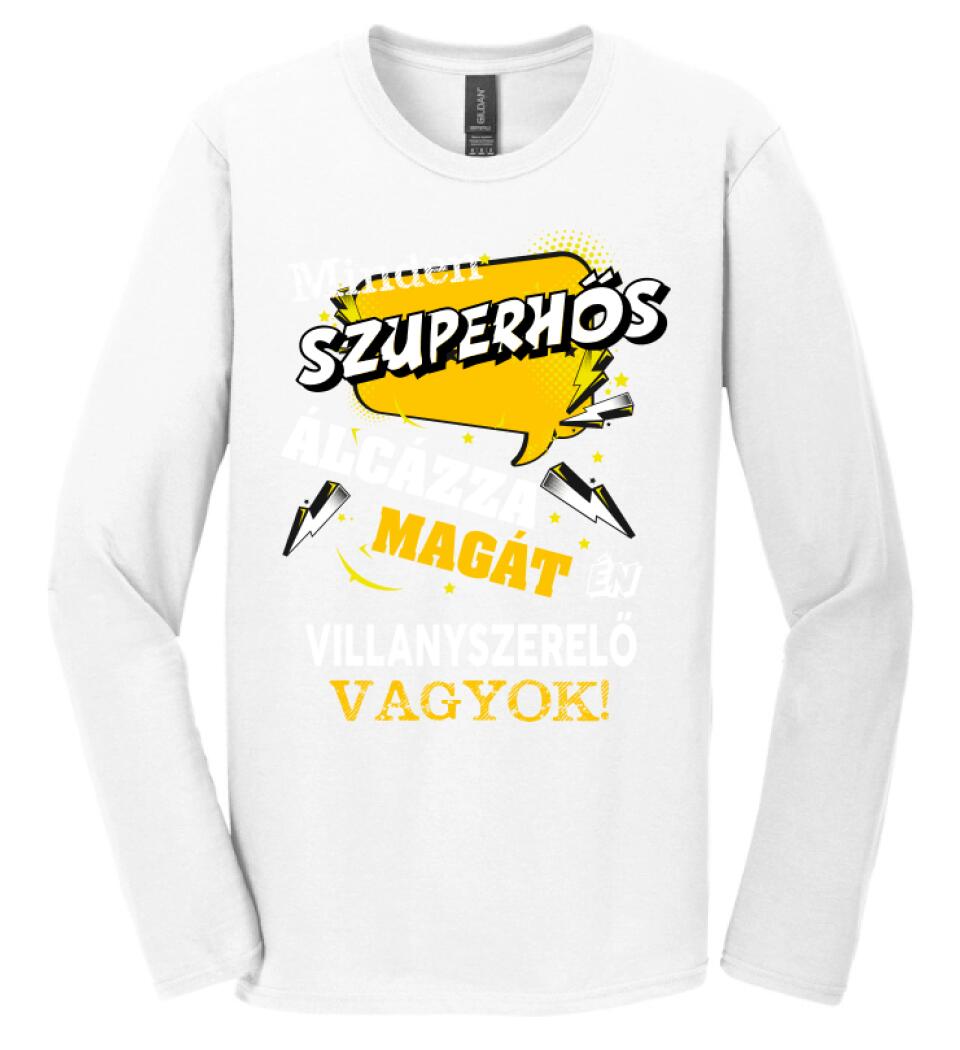 VILLANYSZERELŐ SZUPERHŐS PÓLÓ