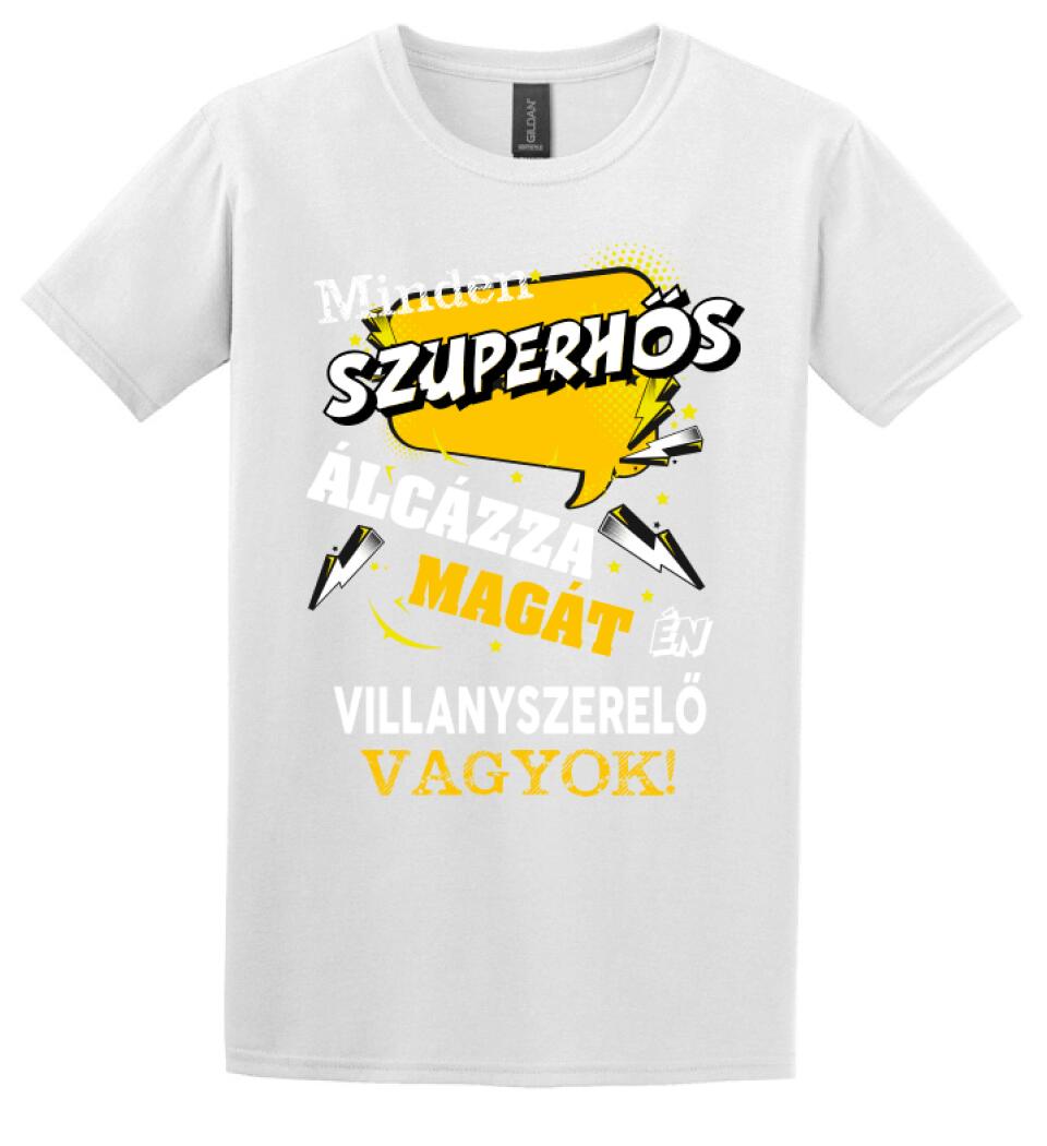 VILLANYSZERELŐ SZUPERHŐS PÓLÓ