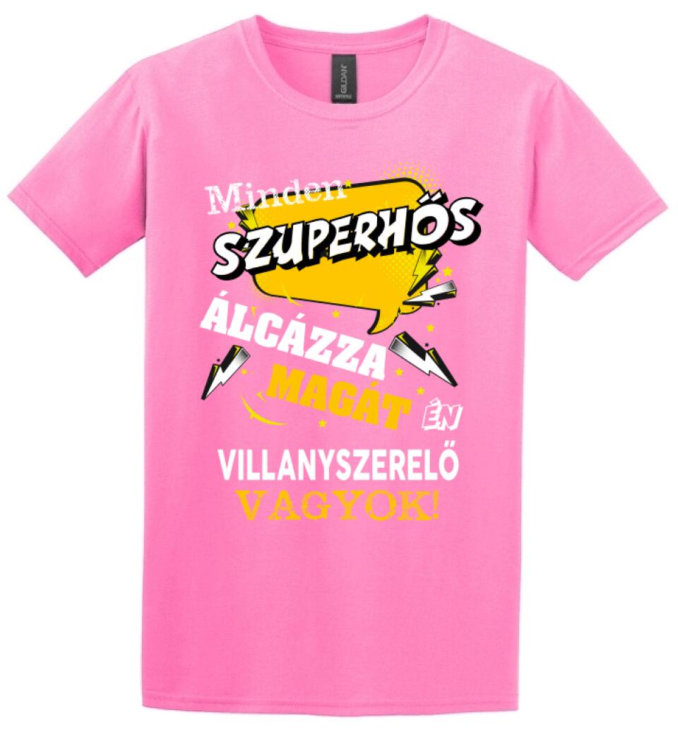 VILLANYSZERELŐ SZUPERHŐS PÓLÓ