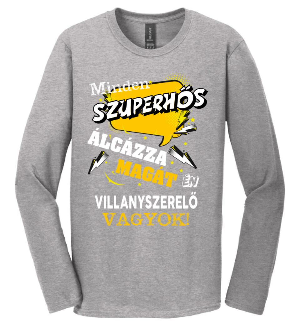 VILLANYSZERELŐ SZUPERHŐS PÓLÓ