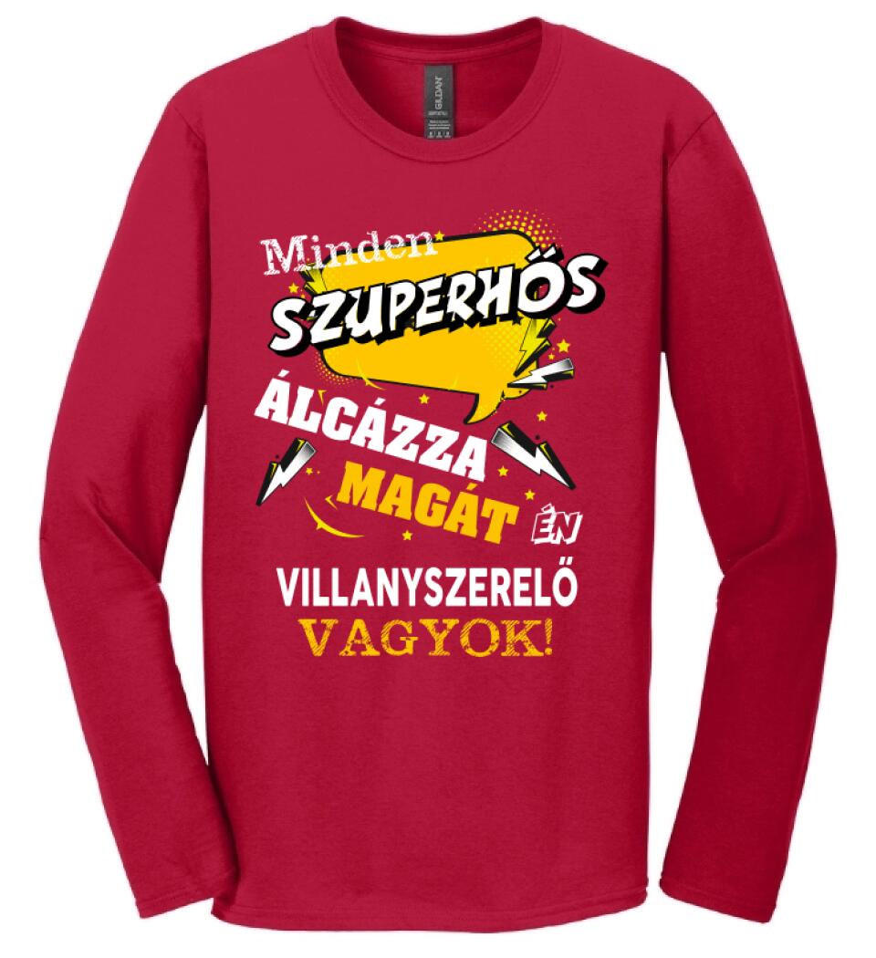 VILLANYSZERELŐ SZUPERHŐS PÓLÓ