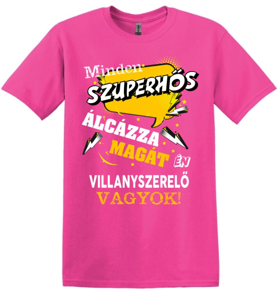 VILLANYSZERELŐ SZUPERHŐS PÓLÓ