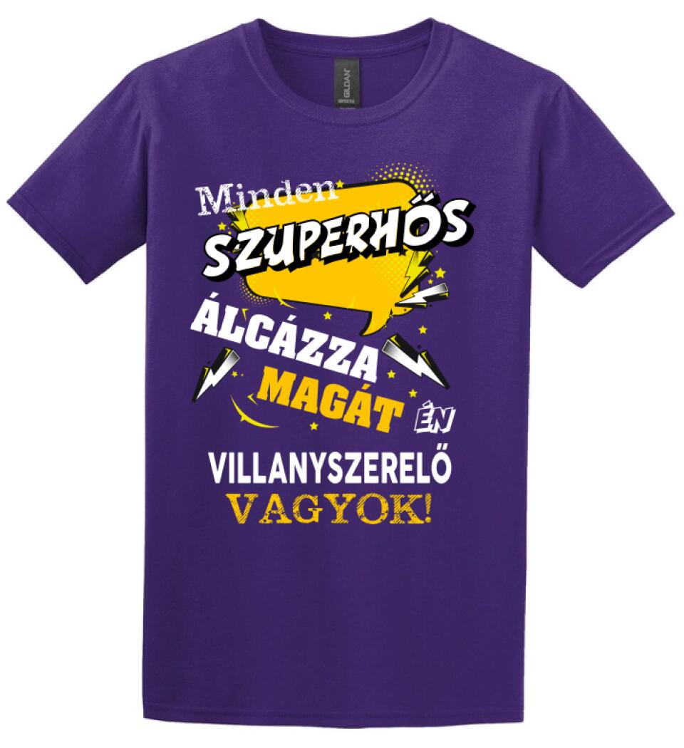 VILLANYSZERELŐ SZUPERHŐS PÓLÓ