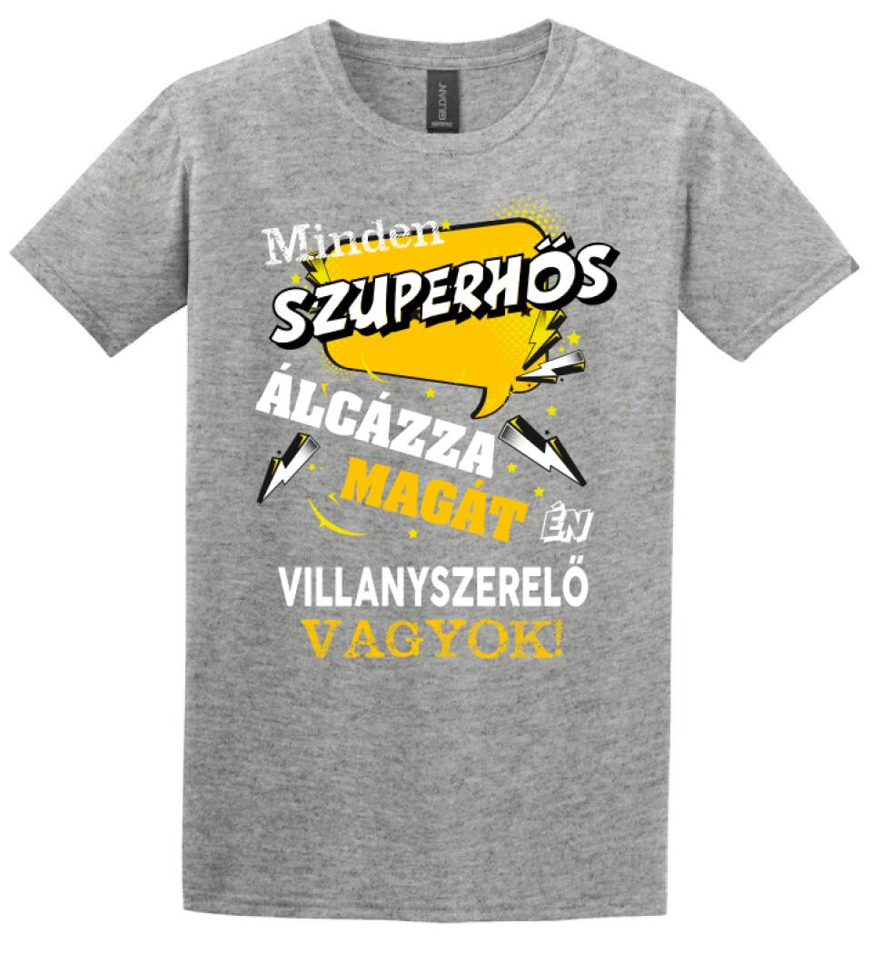 VILLANYSZERELŐ SZUPERHŐS PÓLÓ