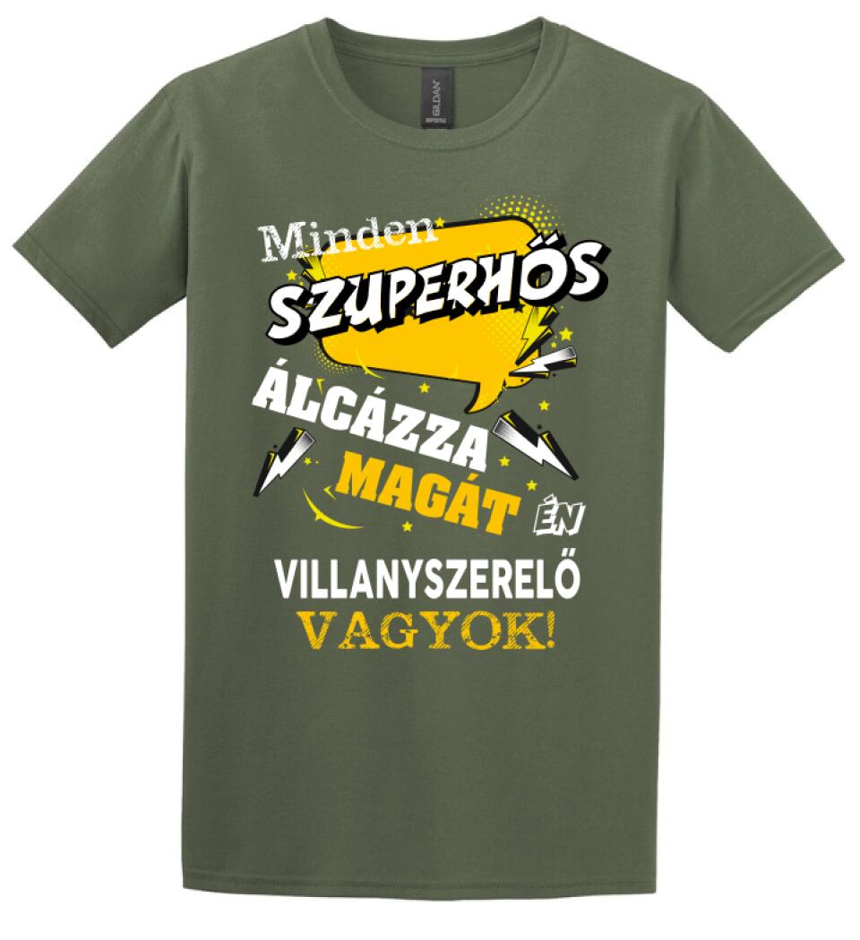 VILLANYSZERELŐ SZUPERHŐS PÓLÓ