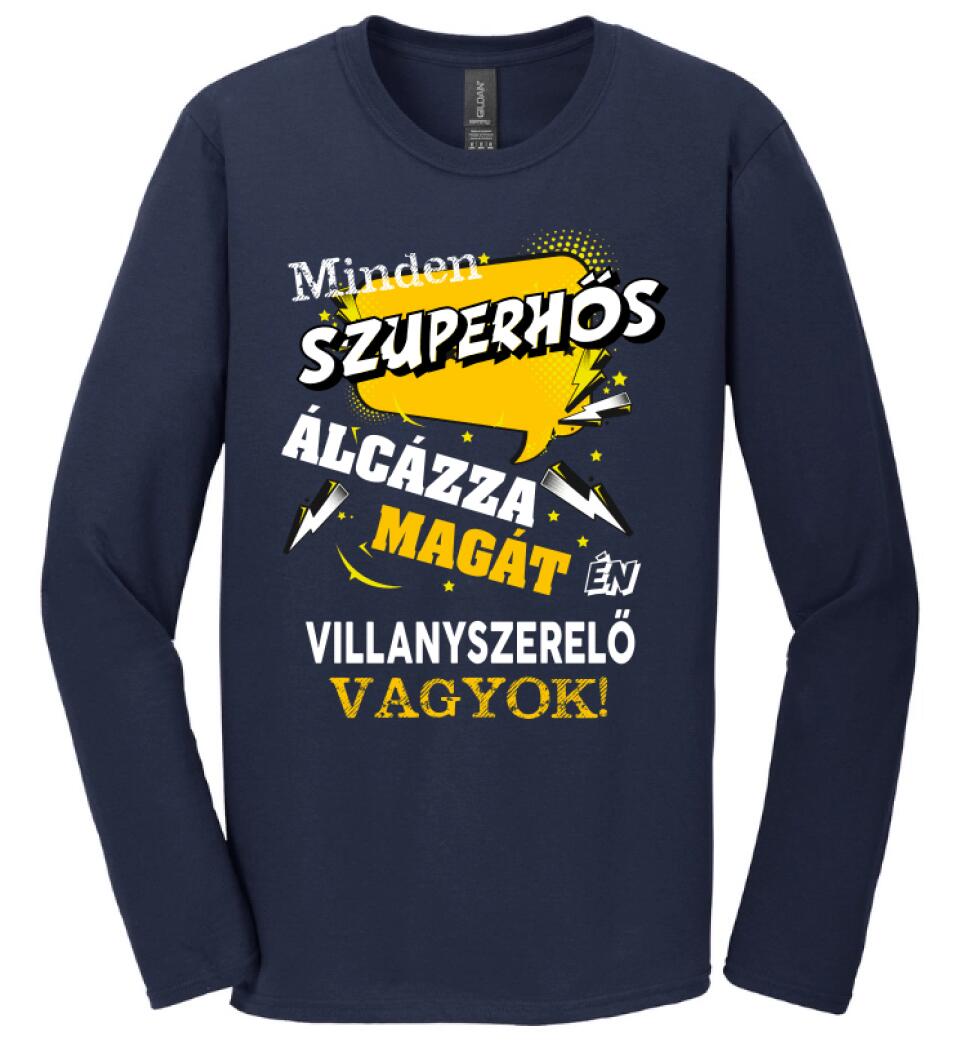 VILLANYSZERELŐ SZUPERHŐS PÓLÓ