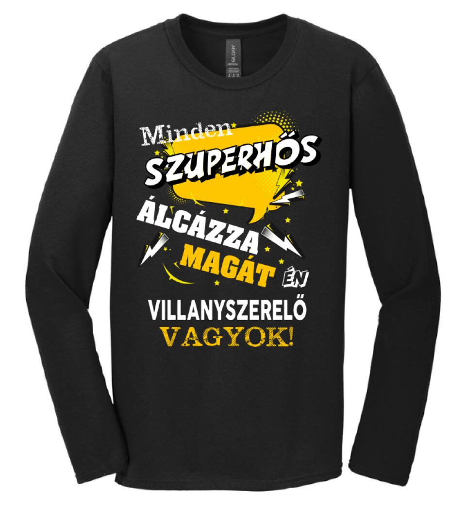 VILLANYSZERELŐ SZUPERHŐS PÓLÓ