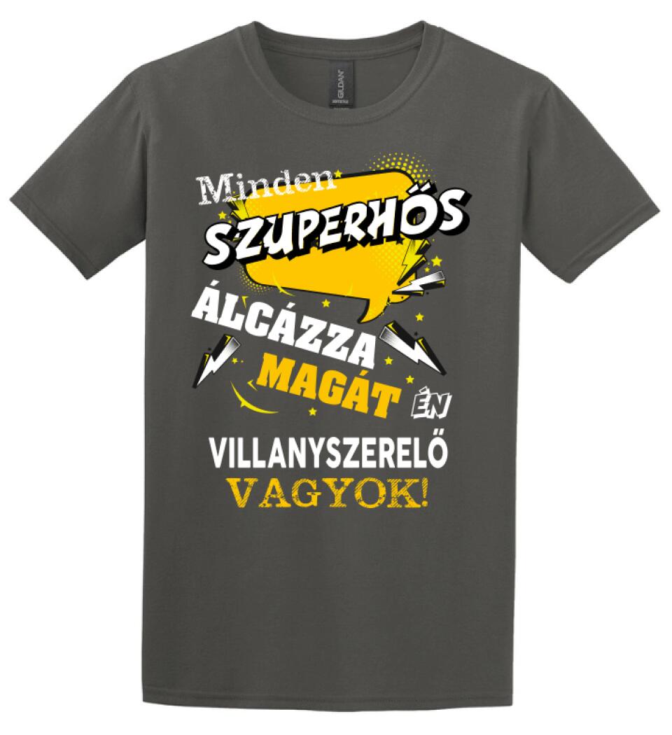 VILLANYSZERELŐ SZUPERHŐS PÓLÓ