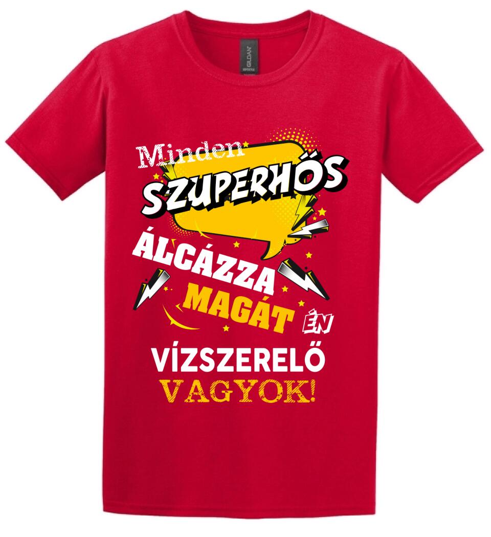 VÍZSZERELŐ SZUPERHŐS PÓLÓ