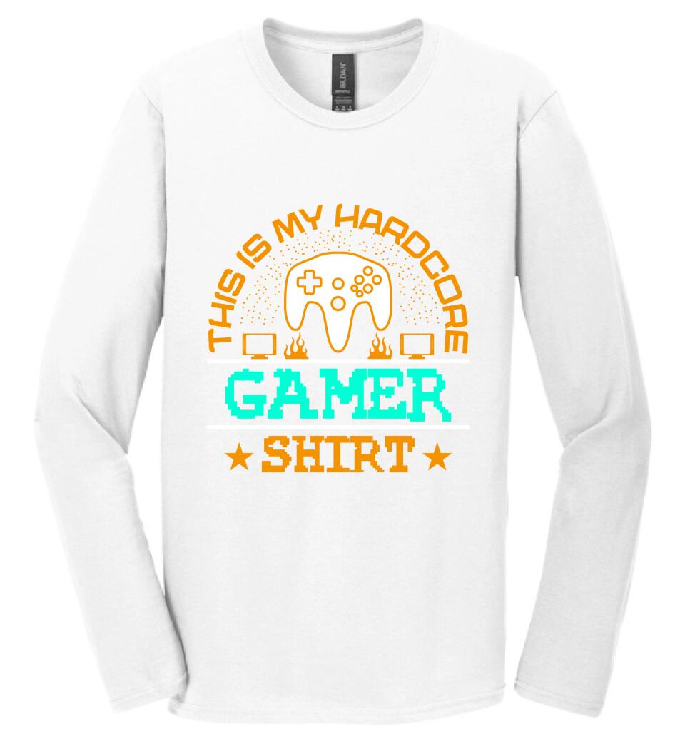 This is My Hardcore Gamer Shirt PÓLÓ