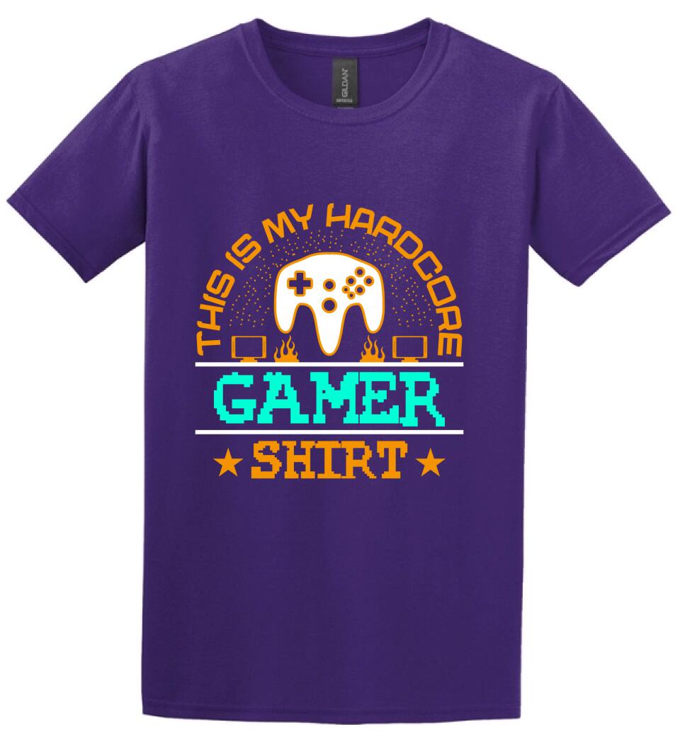 This is My Hardcore Gamer Shirt PÓLÓ