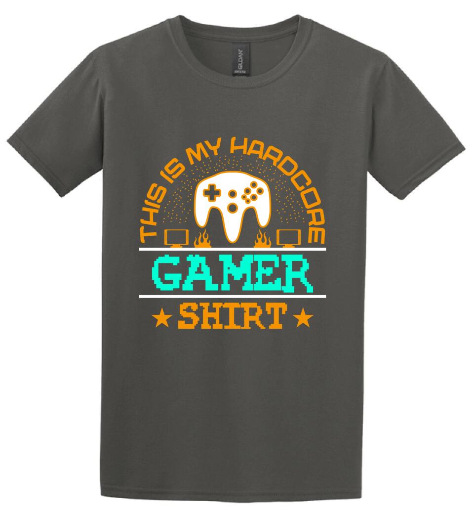 This is My Hardcore Gamer Shirt PÓLÓ