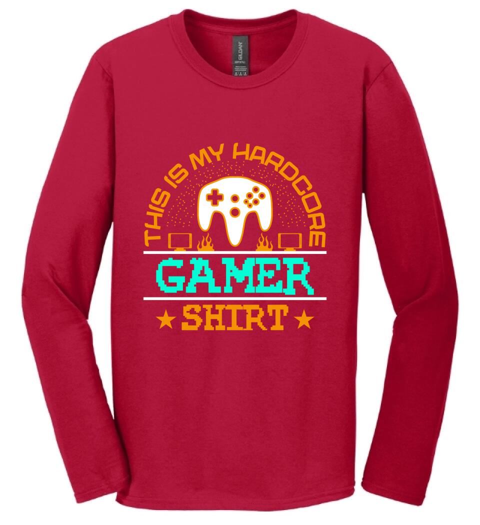 This is My Hardcore Gamer Shirt PÓLÓ