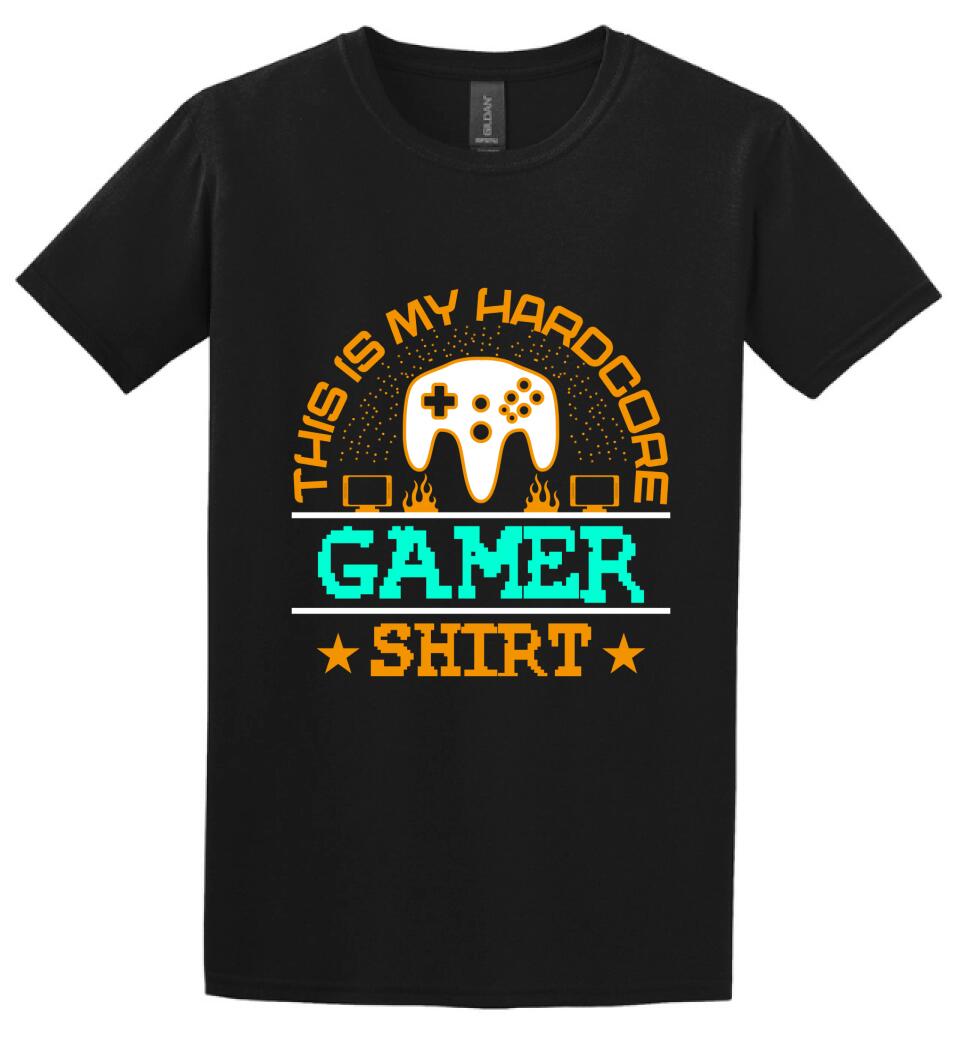 This is My Hardcore Gamer Shirt PÓLÓ