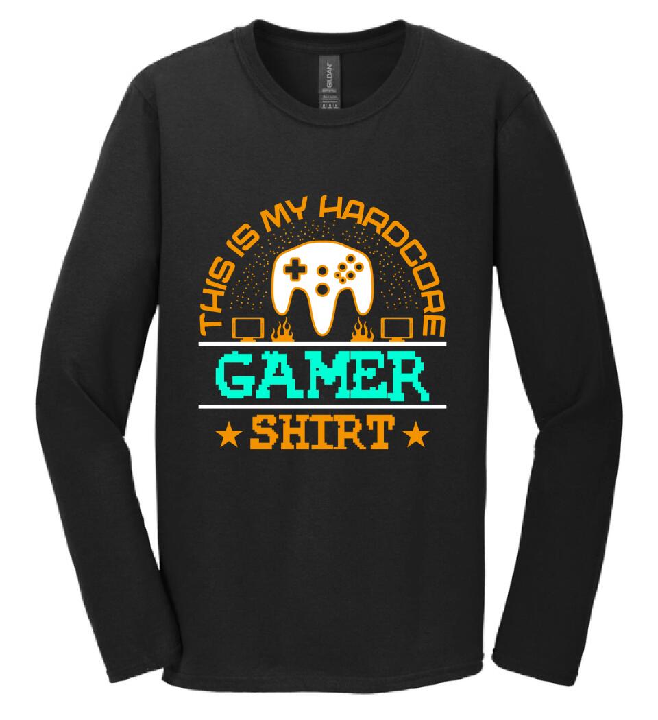 This is My Hardcore Gamer Shirt PÓLÓ