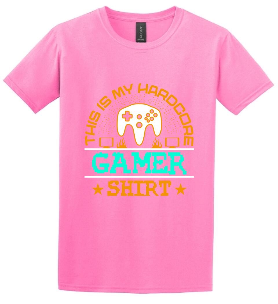 This is My Hardcore Gamer Shirt PÓLÓ