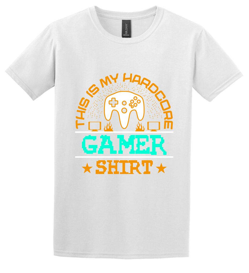 This is My Hardcore Gamer Shirt PÓLÓ