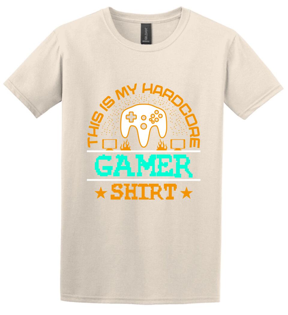 This is My Hardcore Gamer Shirt PÓLÓ