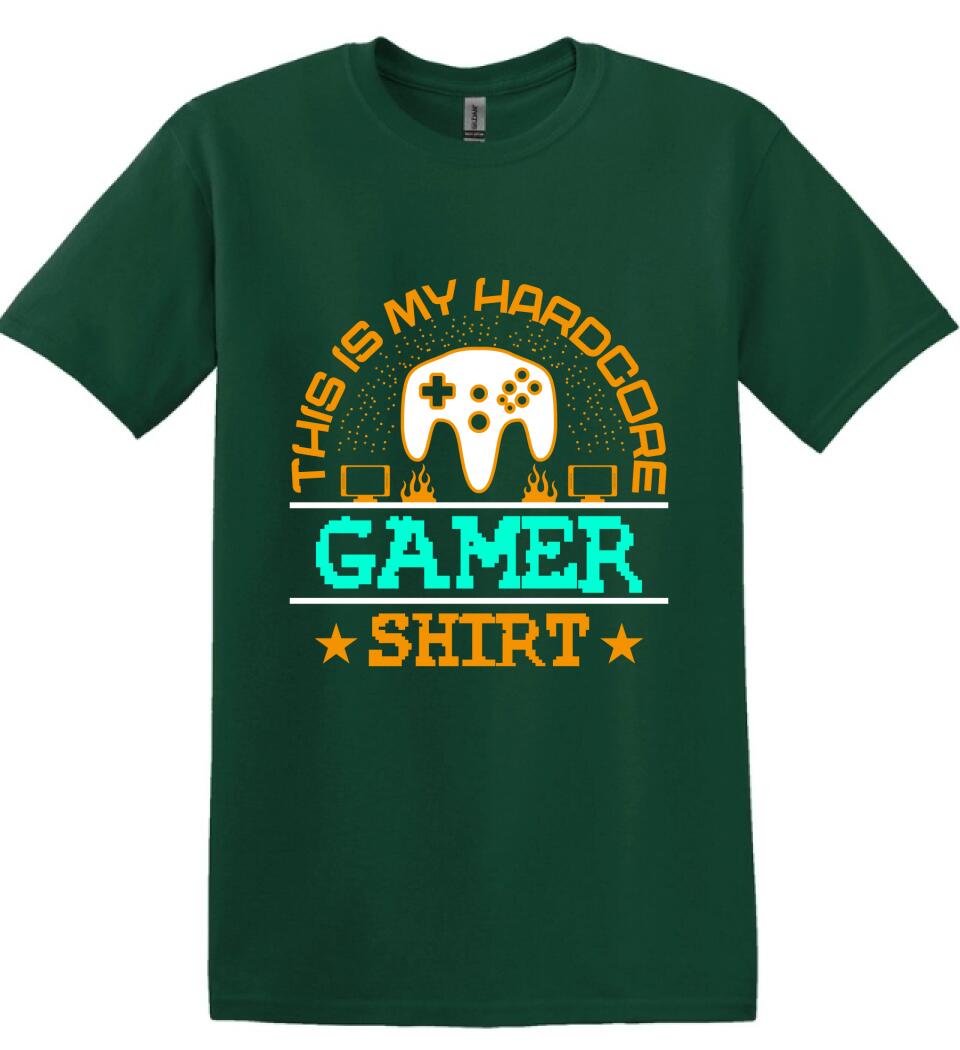 This is My Hardcore Gamer Shirt PÓLÓ