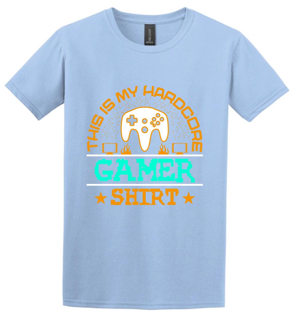 This is My Hardcore Gamer Shirt PÓLÓ