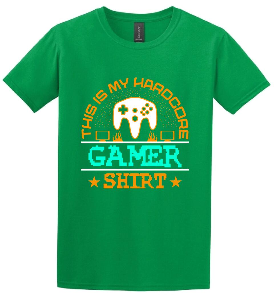 This is My Hardcore Gamer Shirt PÓLÓ