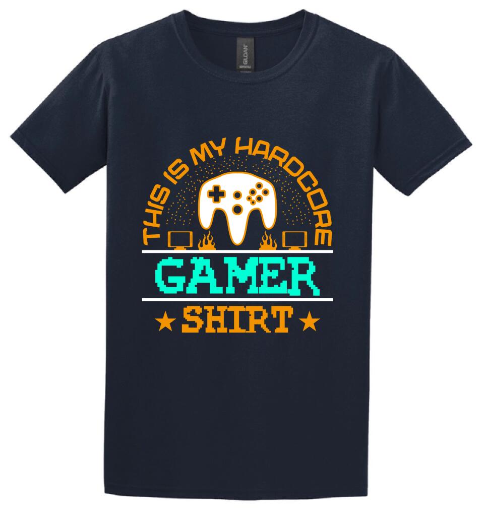 This is My Hardcore Gamer Shirt PÓLÓ