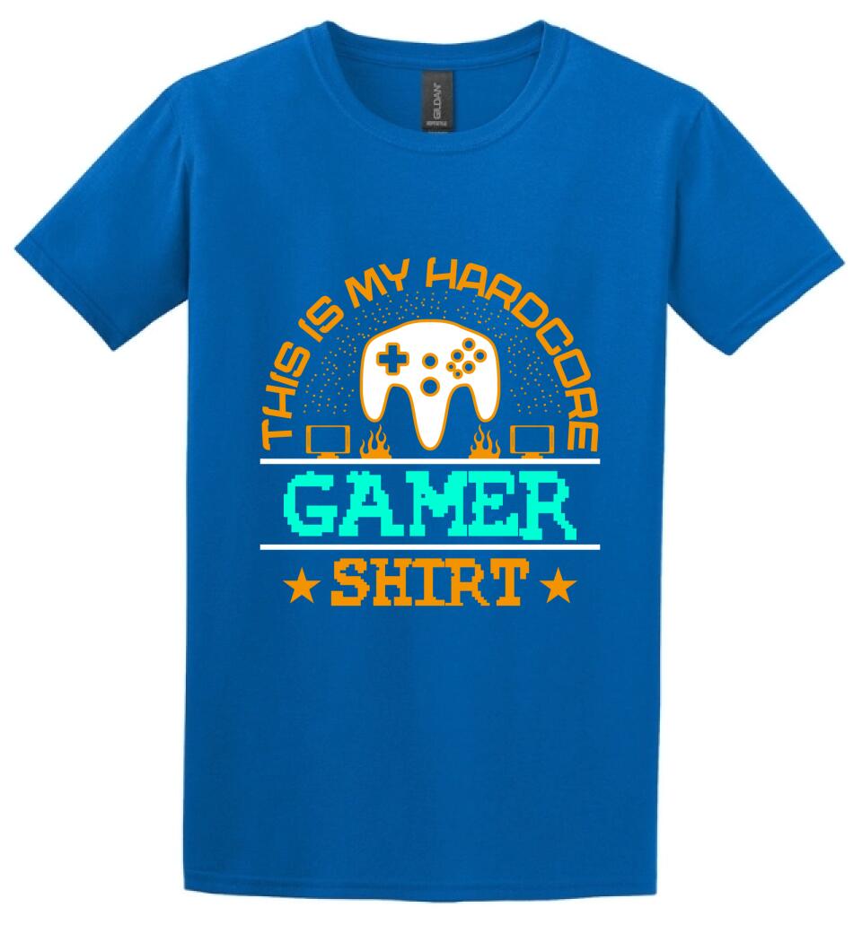 This is My Hardcore Gamer Shirt PÓLÓ