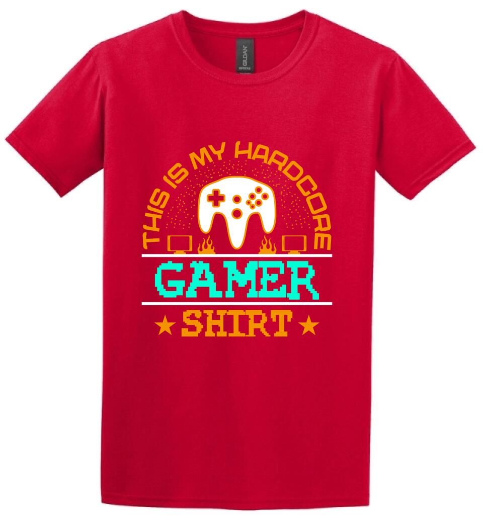 This is My Hardcore Gamer Shirt PÓLÓ