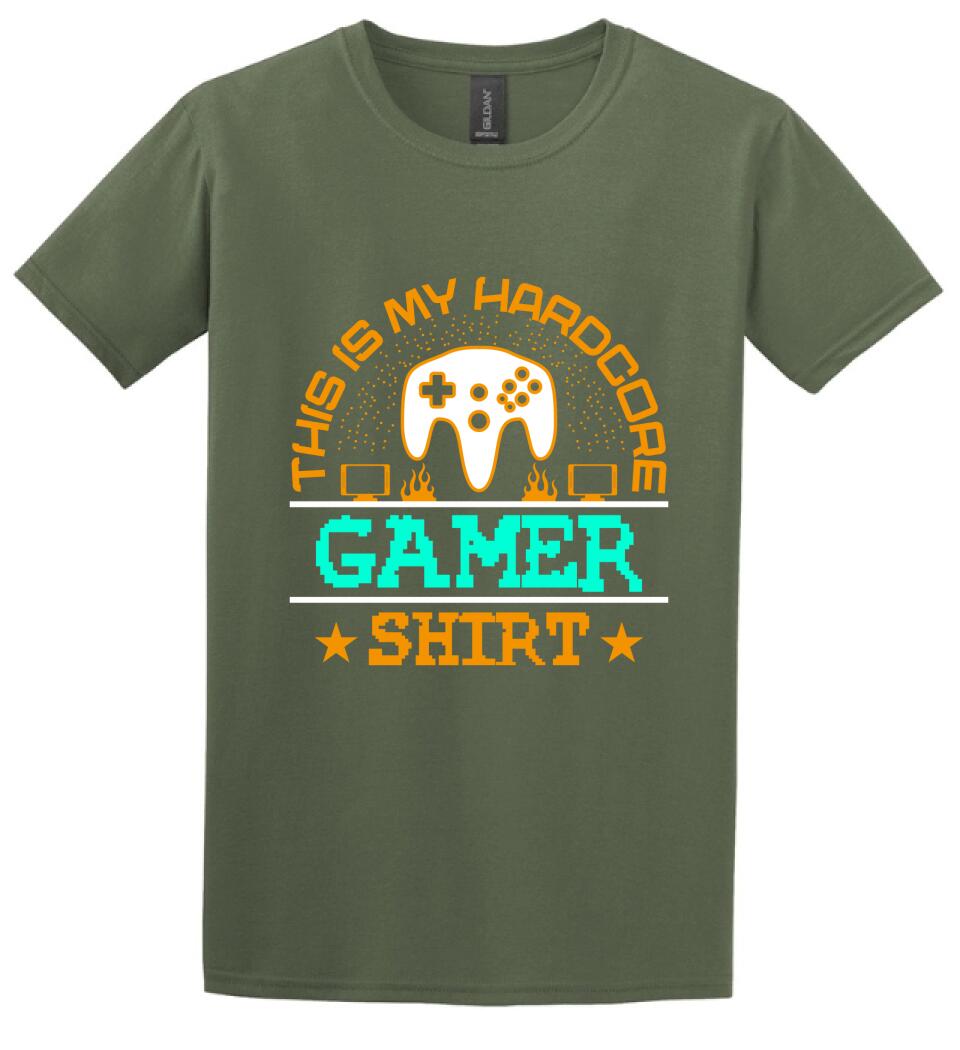 This is My Hardcore Gamer Shirt PÓLÓ